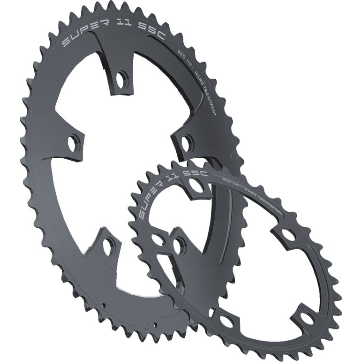 Corona Miche Super11 SSC BCD 110 esterno 52 denti, nero, 11V