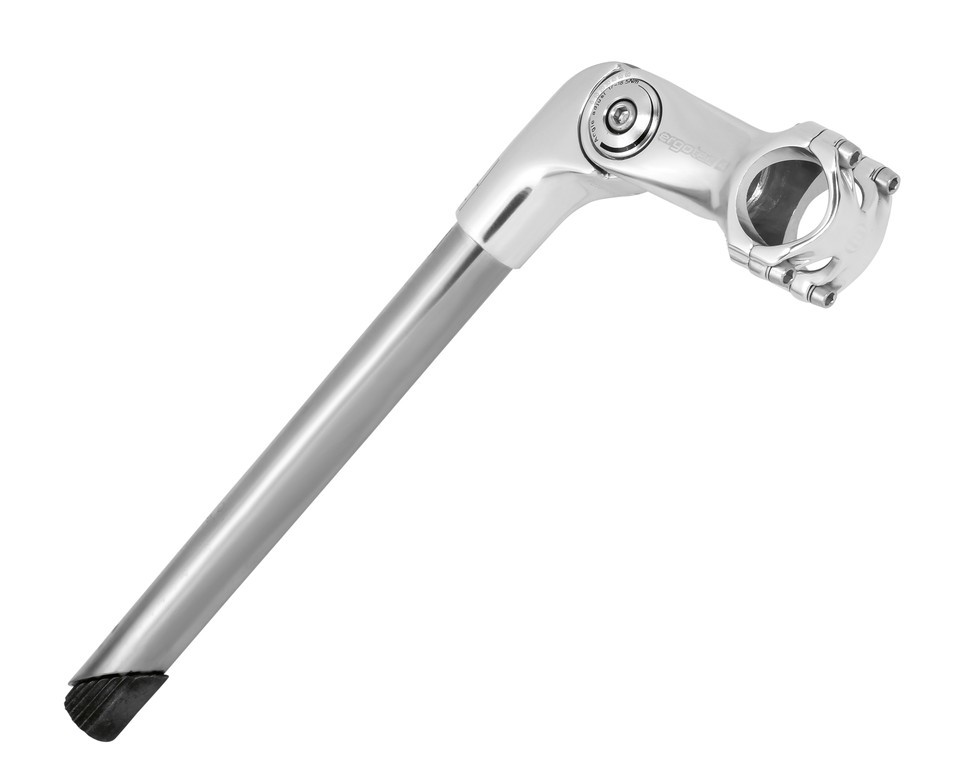 Attacco Ergotec Octopus 2 SL 300mm/90mm, Niro/Alu, silver, 1 1/8", Ø25,4mm