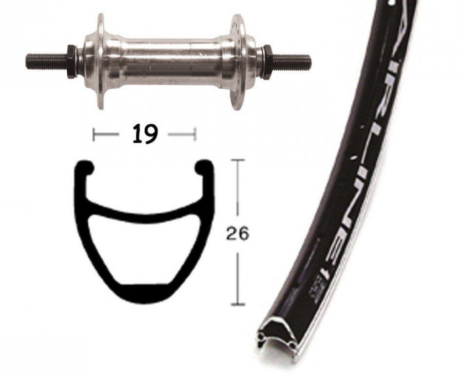 Ruota Anteriore 28x1.75 36F Airline 1 nero/Niro