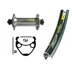 Ruota Anteriore QR 13-622 TIAGRA Exal XR1 nero/arg