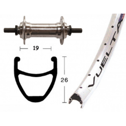 Ruota Anteriore 26x1.75 36F D1 arg/niro