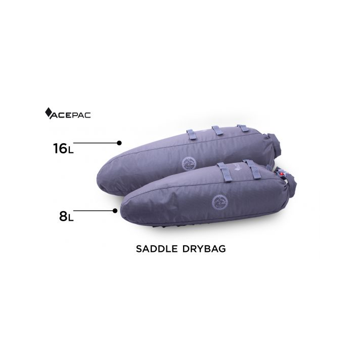 ACEPAC Saddle Drybag 16L - grigio
