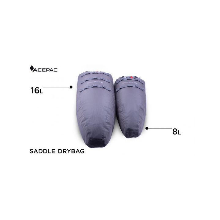 ACEPAC Saddle Drybag 16L - grigio