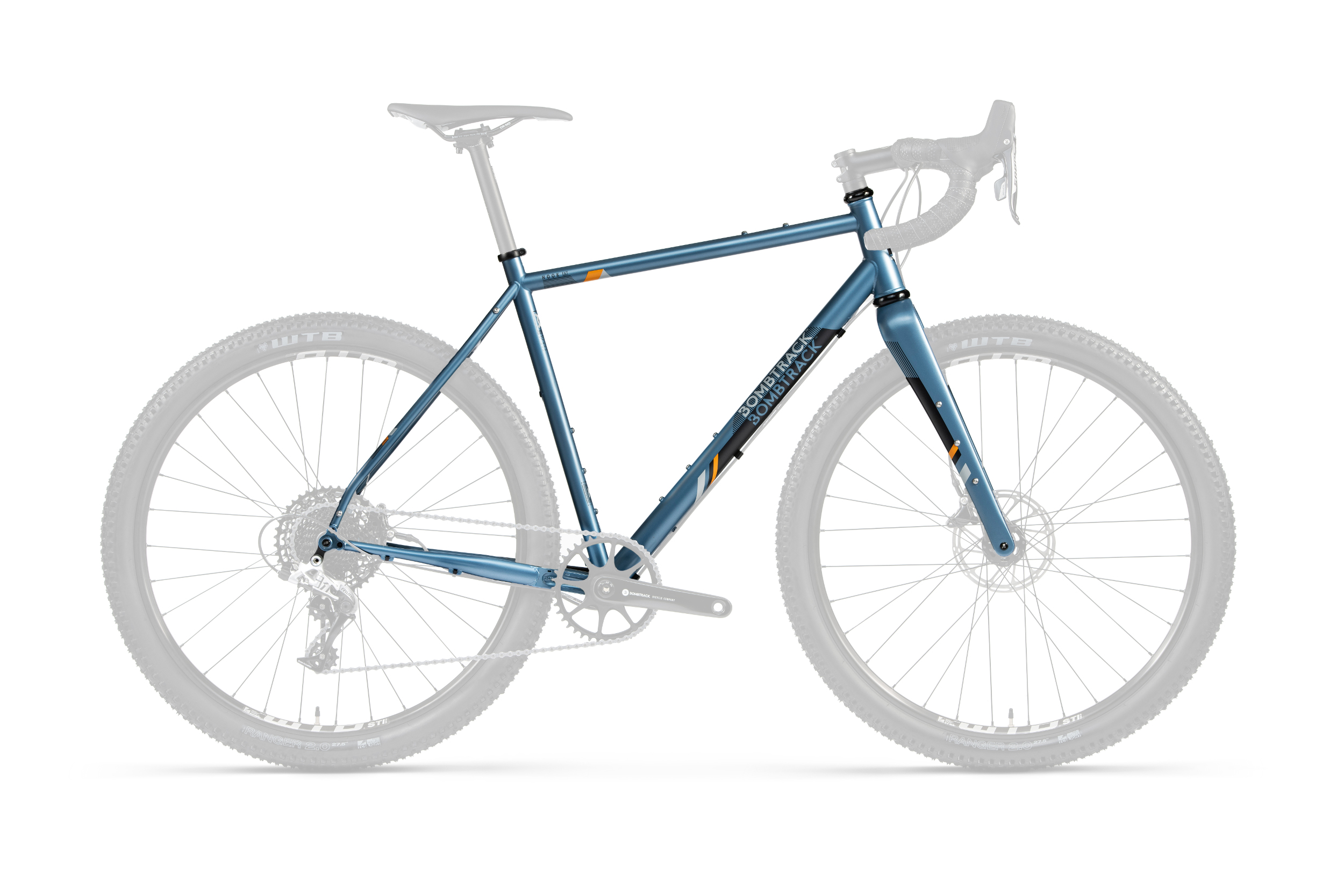 BOMBTRACK 2022 Hook EXT Frameset - matt metallic grey blue