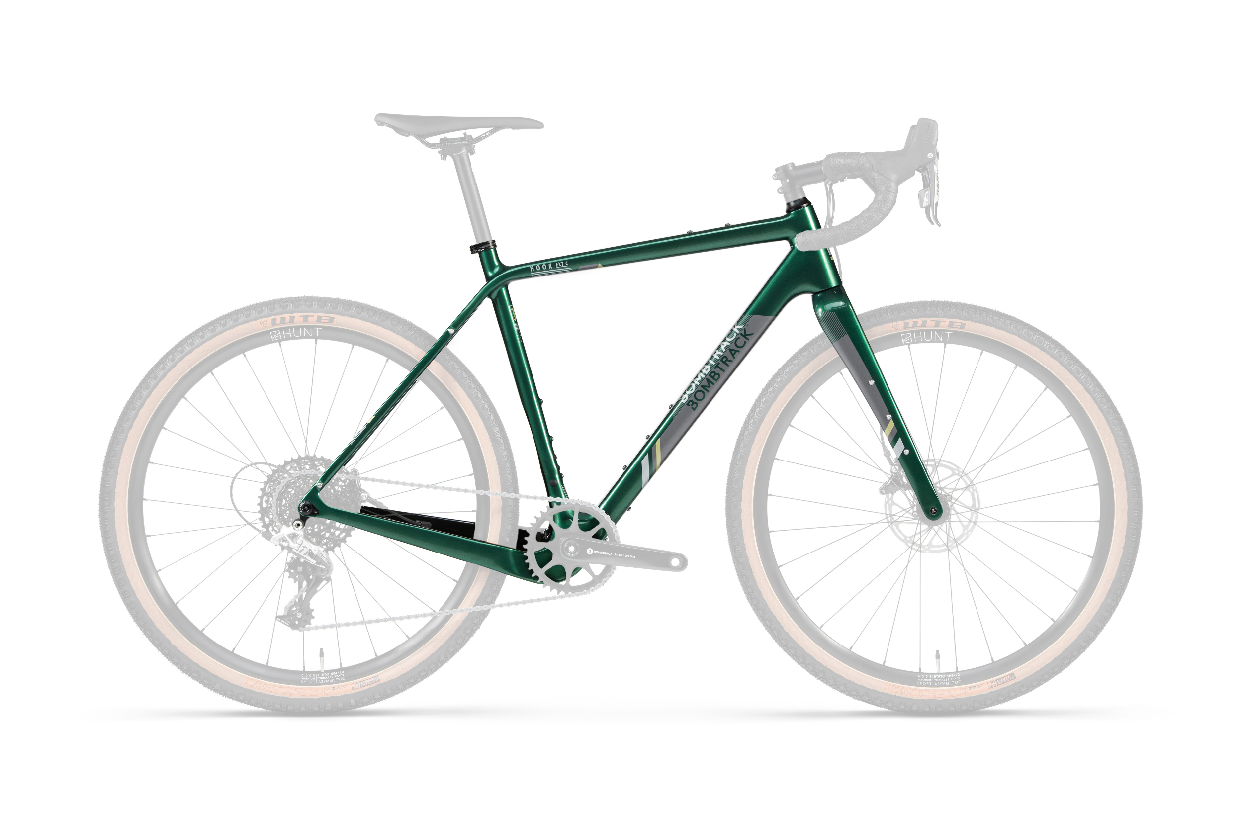 BOMBTRACK 2022 Hook EXT C Frameset - glossy dark green