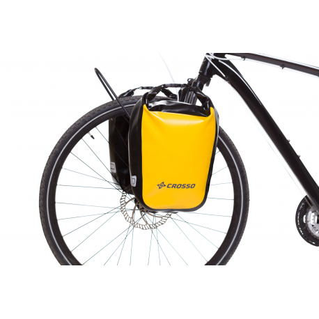 CROSSO DRY 30 L Coppia Borse Cicloturismo, Gialle