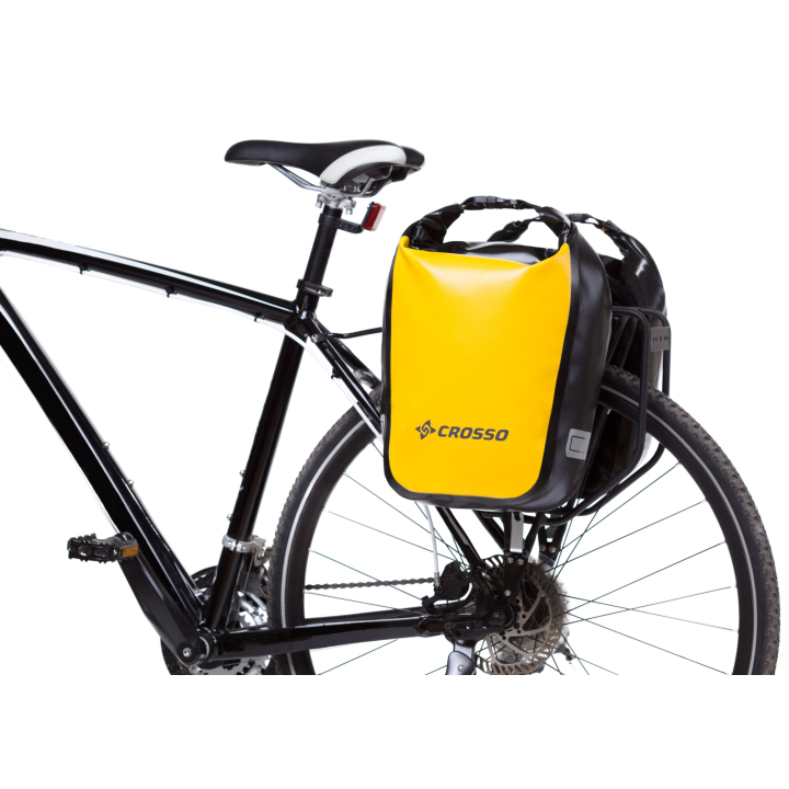 CROSSO DRY 30 L Coppia Borse Cicloturismo, Gialle