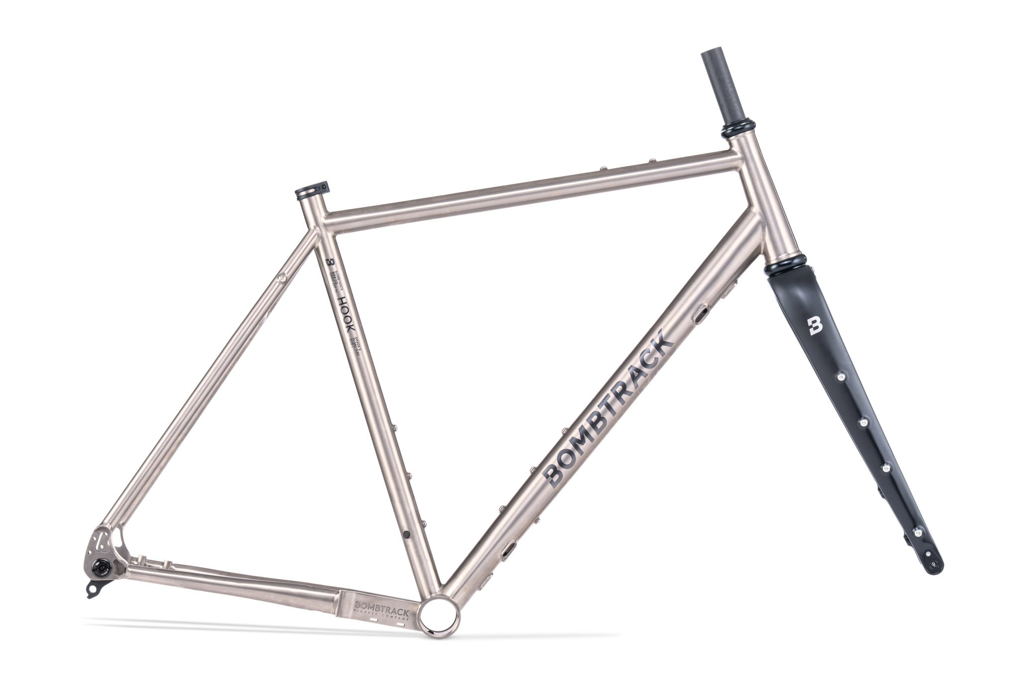 BOMBTRACK Hook EXT Ti Frameset - Titanium / Black 