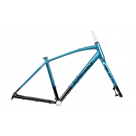 BOMBTRACK Beyond AL Frameset - Metallic Black / Turquoise