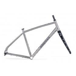BOMBTRACK Beyond Ti Set Telaio e Forcella - Titanium / Black