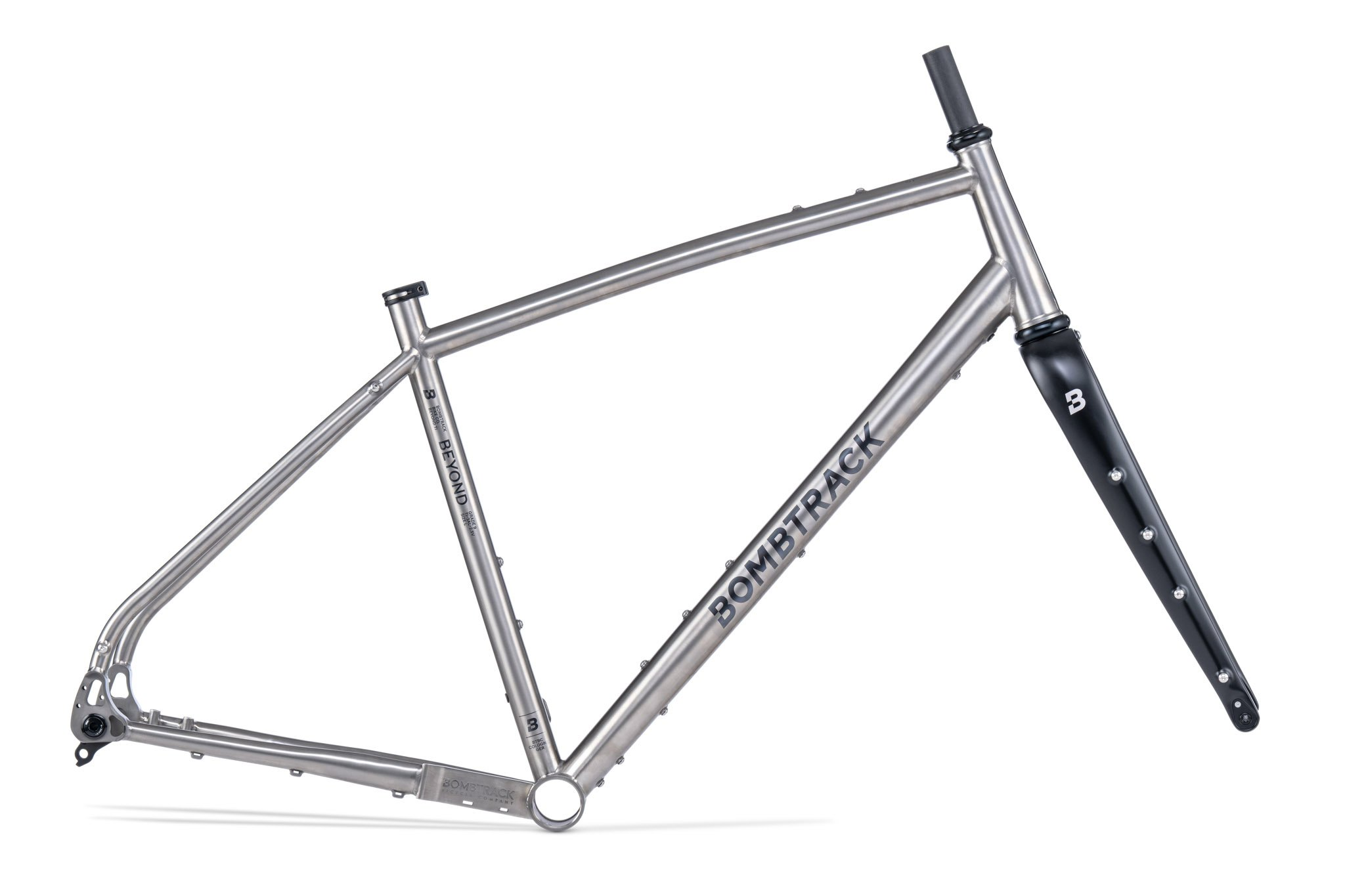 BOMBTRACK Beyond Ti Set Telaio e Forcella - Titanium / Black