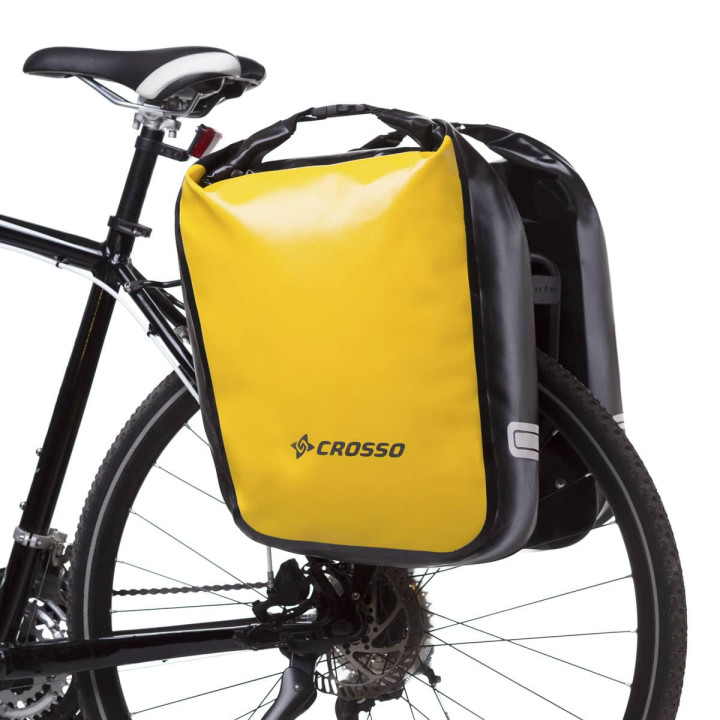 Crosso Dry 60 con ganci acciaio – Borse cicloturismo impermeabili 60L