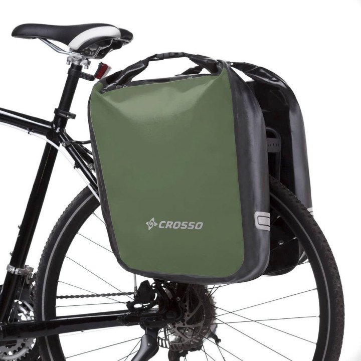 Crosso Dry 60 con ganci acciaio – Borse cicloturismo impermeabili 60L