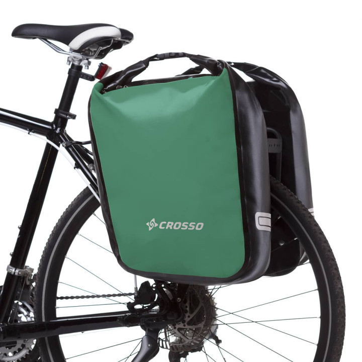 Crosso Dry 60 con ganci acciaio – Borse cicloturismo impermeabili 60L