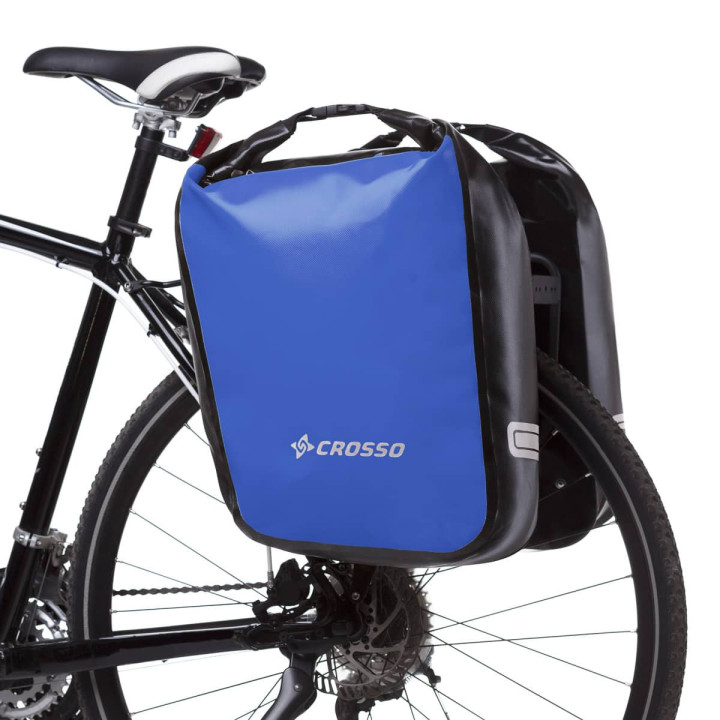 Crosso Dry 60 con ganci acciaio – Borse cicloturismo impermeabili 60L