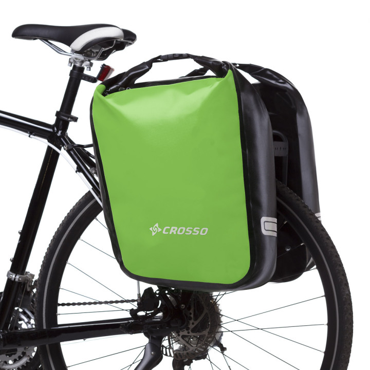 Crosso Dry 60 con ganci acciaio – Borse cicloturismo impermeabili 60L