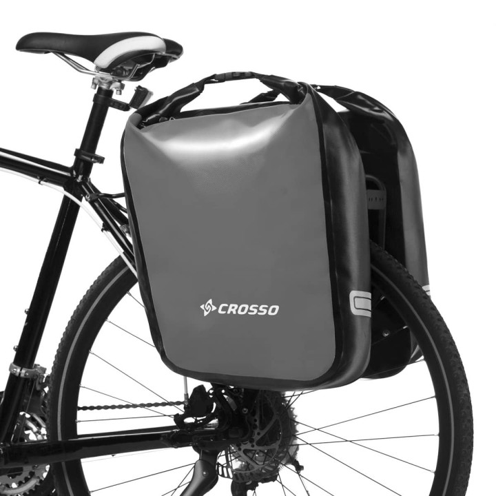 Crosso Dry 60 Rail System – Waterproof Bike Touring Panniers 60L