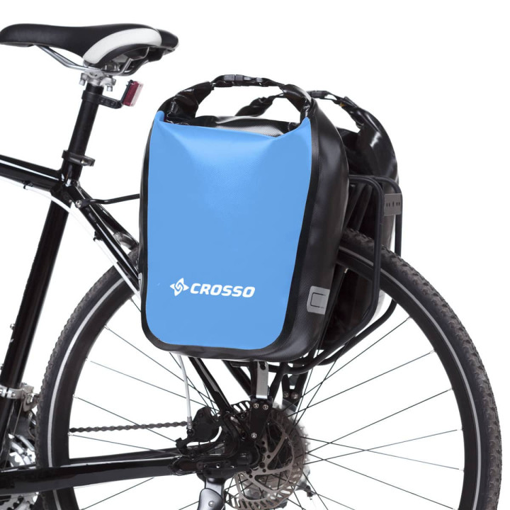 Crosso Dry 30 Rail System – Borse cicloturismo impermeabili 30L
