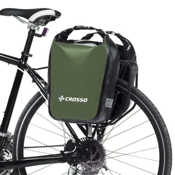 Crosso Dry 30 Rail System – Borse cicloturismo impermeabili 30L
