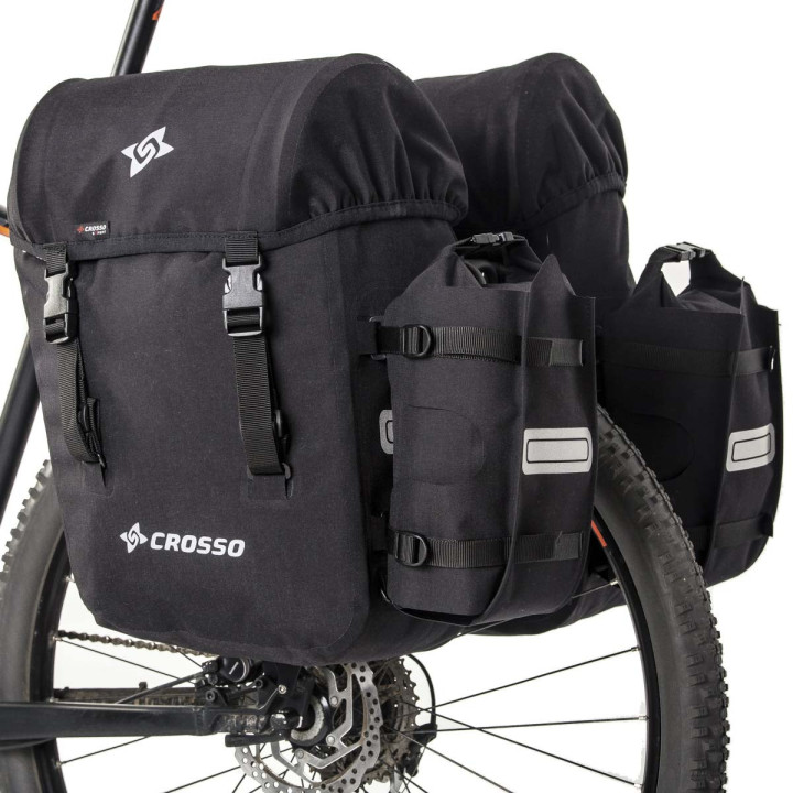 Crosso Expert 66 Rail System – Panniers expedition in Cordura regolabili | Bikejamming