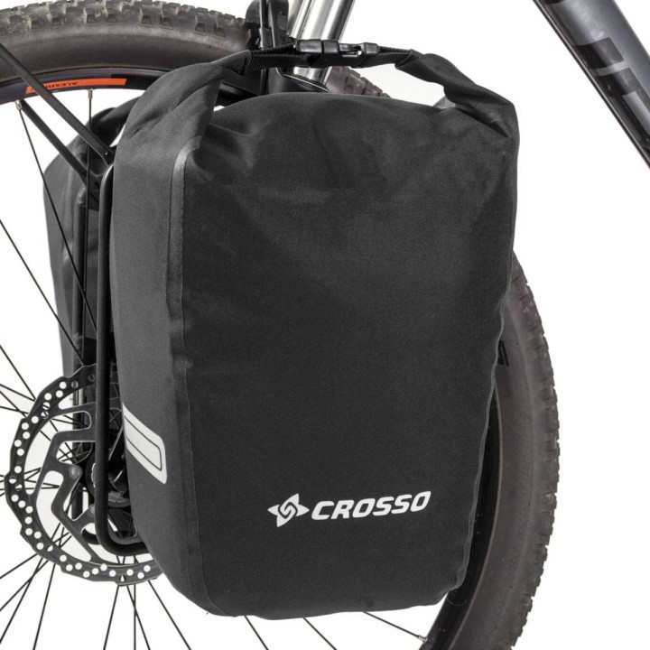 Crosso Twist 30 Rail System – 30L Cordura Touring Panniers | Bikejamming