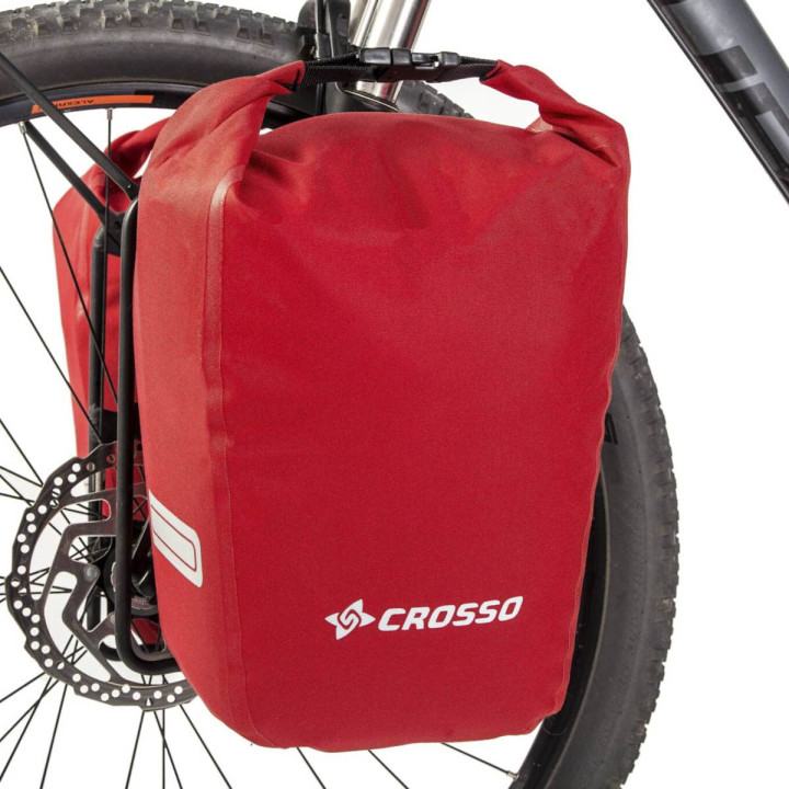 Crosso Twist 30 Rail System – 30L Cordura Touring Panniers | Bikejamming