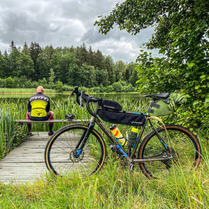 Crosso Zipper Top Bag – Borsa top tube bikepacking