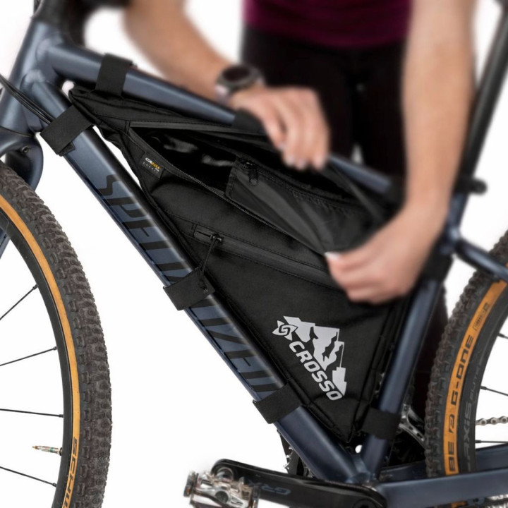 Crosso Zipper Cosinus Custom Frame Bag | Bikepacking Frame Bag