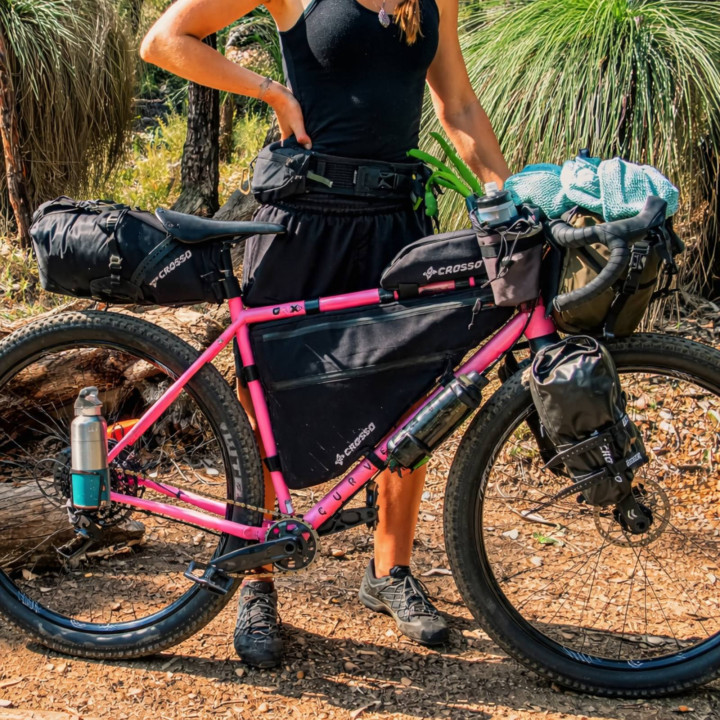Crosso Zipper Cosinus Custom Frame Bag | Bikepacking Frame Bag