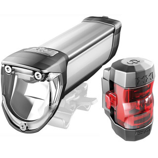 Busch + Müller Ixon Core & Ixxi Light Set | 50 Lux USB Silver