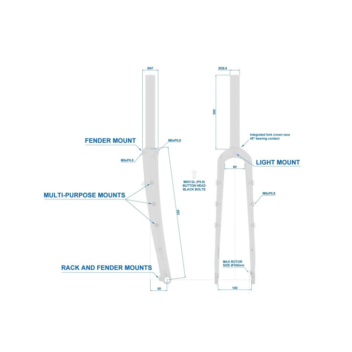 RITCHEY WCS Carbon Adventure Gravel | Gravel & bikepacking fork