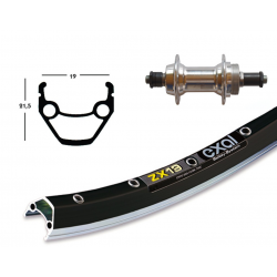 Ruota Posteriore 28x1.75 36F QR Mozzo Filettato Exal ZX19 nero/inox