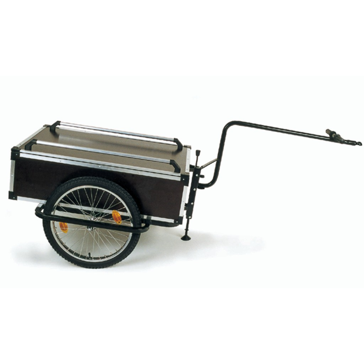 Rimorchio Roland Profi 20" timone doppio Legno/metalol, con aggancio  