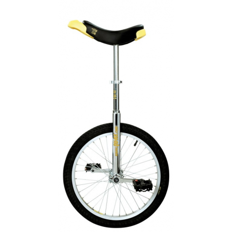 Monociclo QU-AX 20" Luxus cromo 1002 con cerchio in allum. ruota, nero 