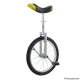 Monociclo QU-AX 20" Luxus cromo 1002 con cerchio in allum. ruota, nero 