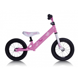 Bici bambino Rebel Kidz 12,5" Air acciaio, farfalle fucsia 