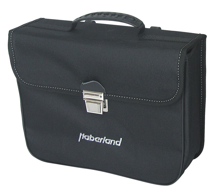 Borsa singola Haberland Klassik nero 34x27x11 cm 10 L