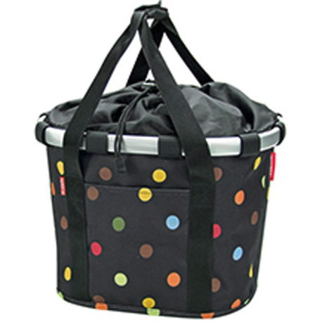 Borsa city Bikebasket puntini, 35x28x26 cmm KLICKfix 