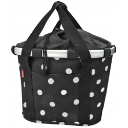 Klickfix City Bikebasket black dots