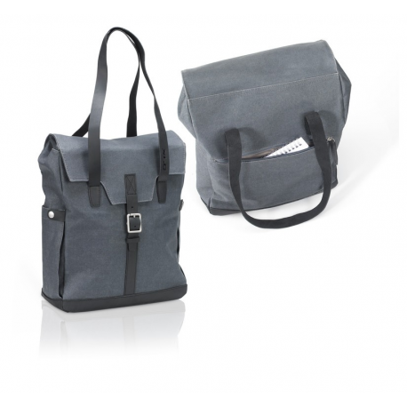 XLC Borsa shopping 'Community Line' slade grey, 32x13x36cm, 15ltr 